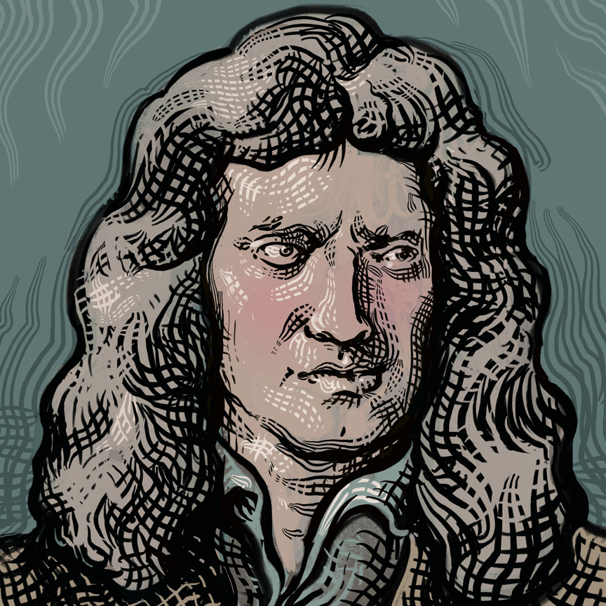 Issac Newton by Bill Russell