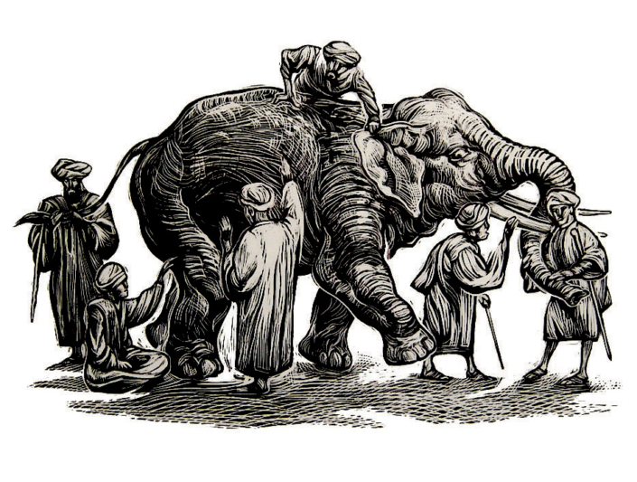 1989: Six Blind Indians - Village Voice © Bill Russell