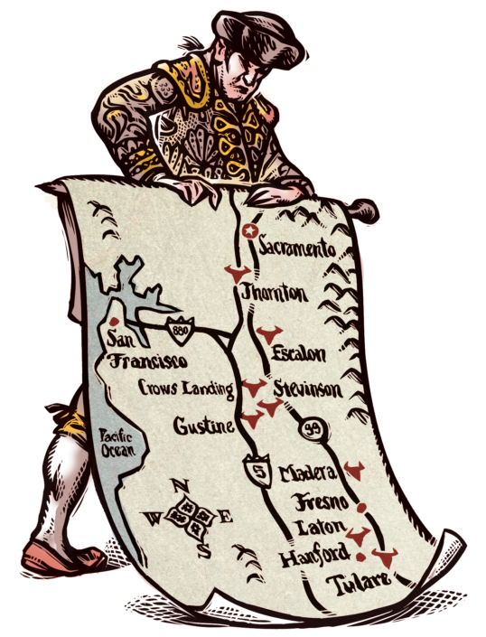 Matador Map © Bill Russell